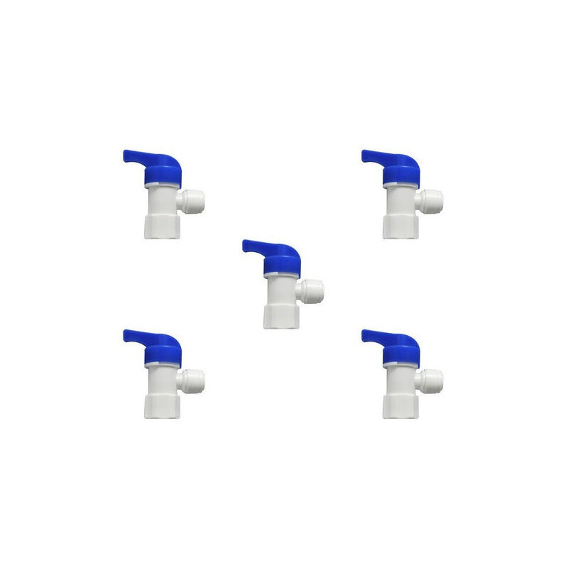 5 Pcs 1/4 Elbow Stop Valve/Key Reverse Osmosis
