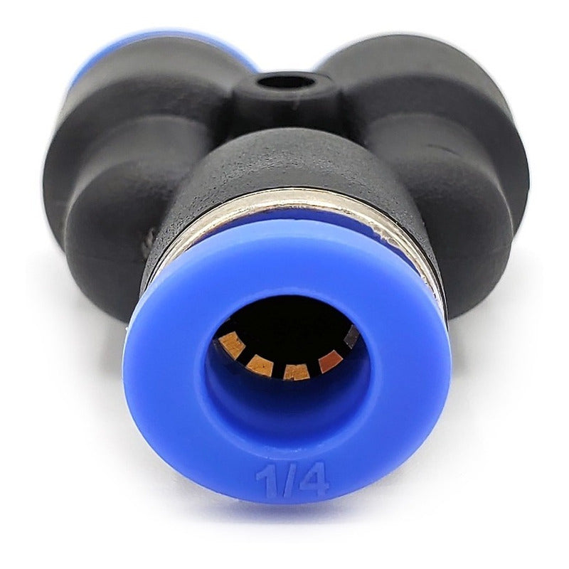 10 Pz Pneumatic Union Fitting Yee 1/4