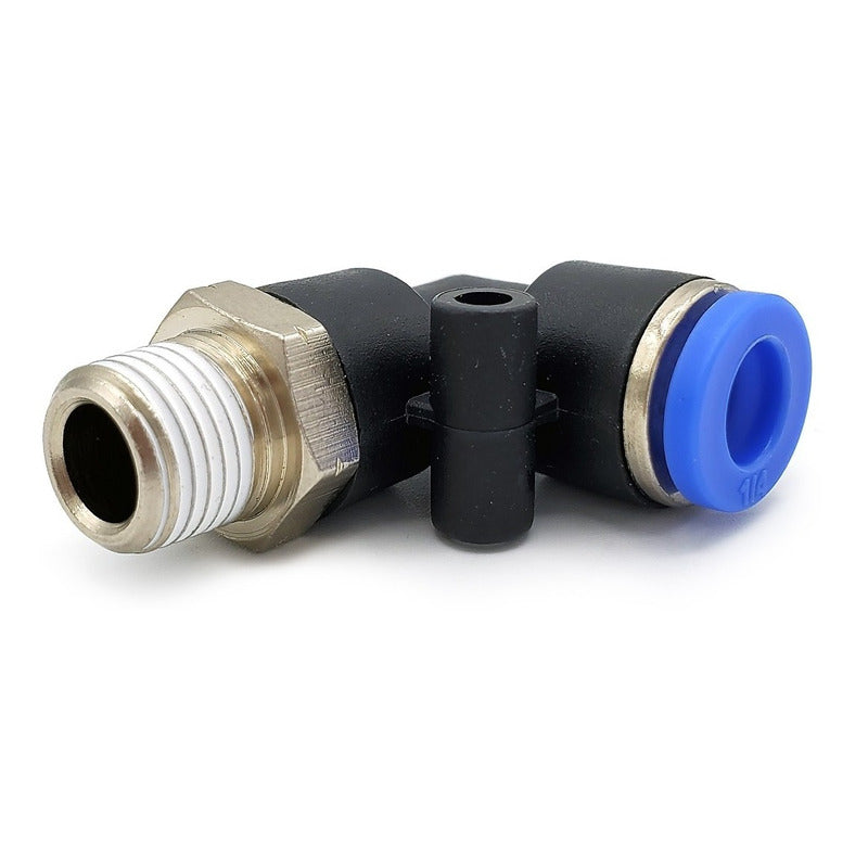 10 Pc Quick Pneumatic Connector/fitting Elbow 1/8 Npt X 1/4
