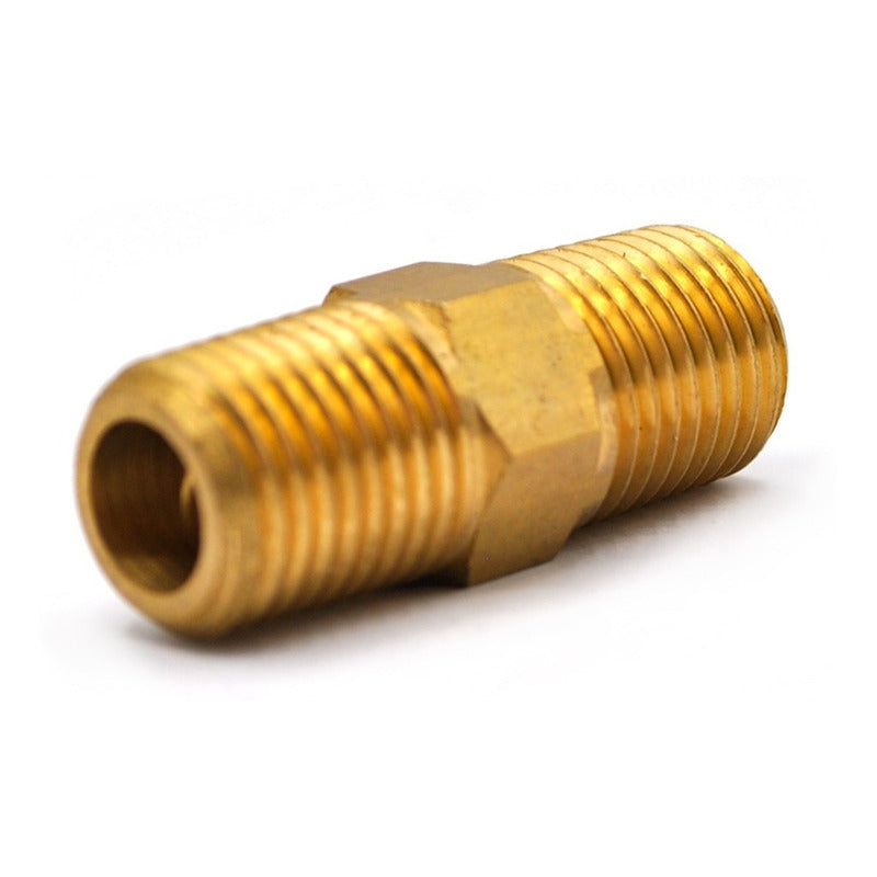 Brass Hexagonal Nipple 1/4 x 1/4 Npt 10 Pcs