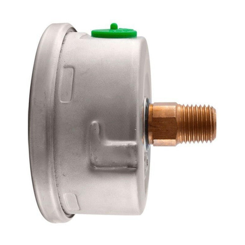 Premium Stainless Steel Pressure Gauge with Glycerin Flange 2.5 Inch, 300 Psi