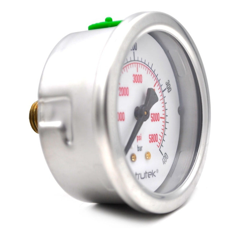 Manómetro Premium Inox Glicerina 2.5pLG 400 Bar Bspp
