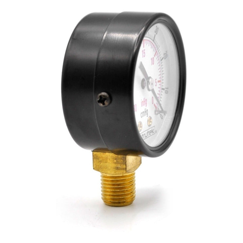 Vacuómetro 2", estándar, 1/4" NPT, inferior, 30 Vac inHg-cmHg