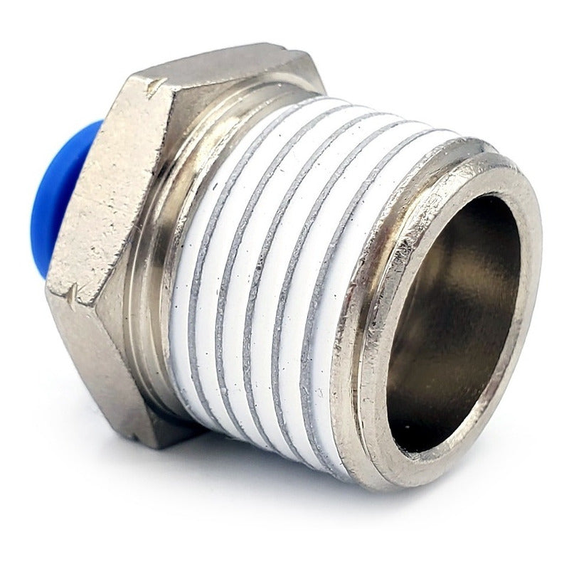 5 Pc of Straight Pneumatic Quick Connector/Fitting 1/2 Npt X 6mm