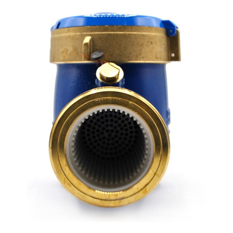 2 PLG Brass Body Water Meter W/Brass Fittings