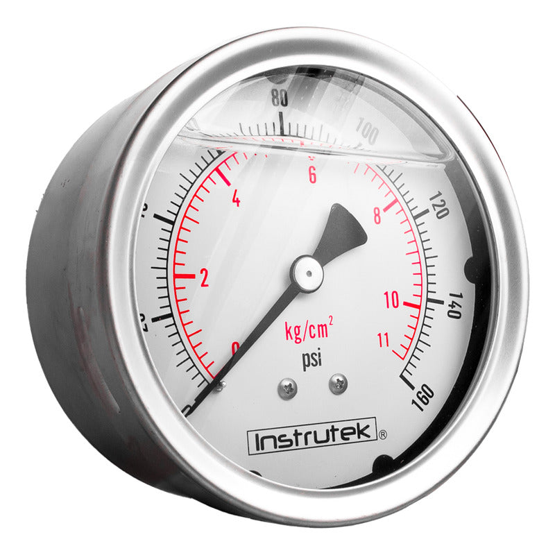 Manómetro 4", lleno de líquido (O.E.M.), 1/4" NPT, posterior, 160 psi-kg/cm2