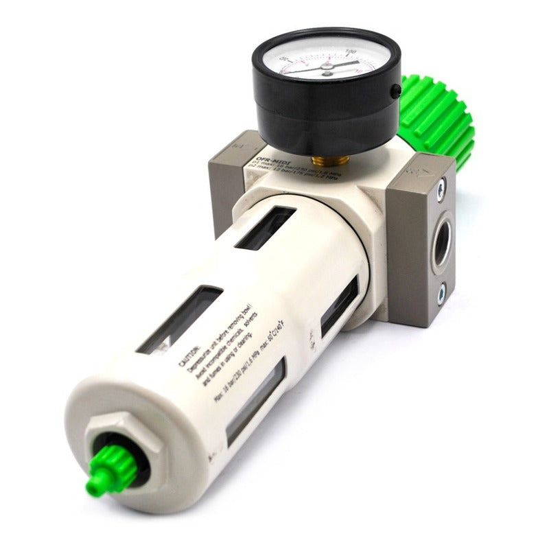 1/2 High Pressure Filter-Regulator for Compressor with Pressure Gauge