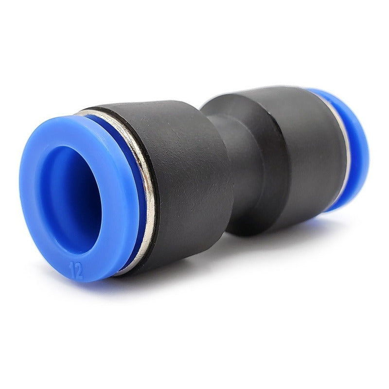 10 Pz Racor Unión Neumático Recto 12mm