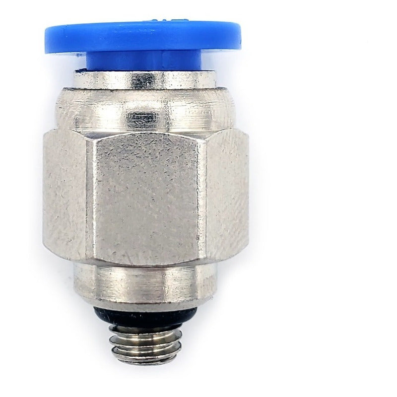 10 Pz De Conector/racor Rápido Neumático Recto M5 X 1/4