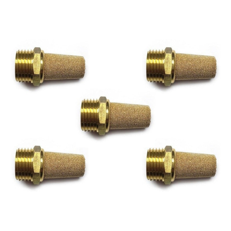 Bolsa 5 Pzas Silenciador Neumático En Pino 1/2 Npt