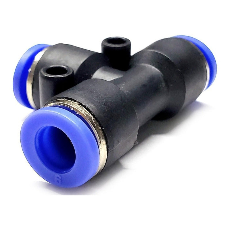 5 Pc Pneumatic Union Fitting On Tee 6mm