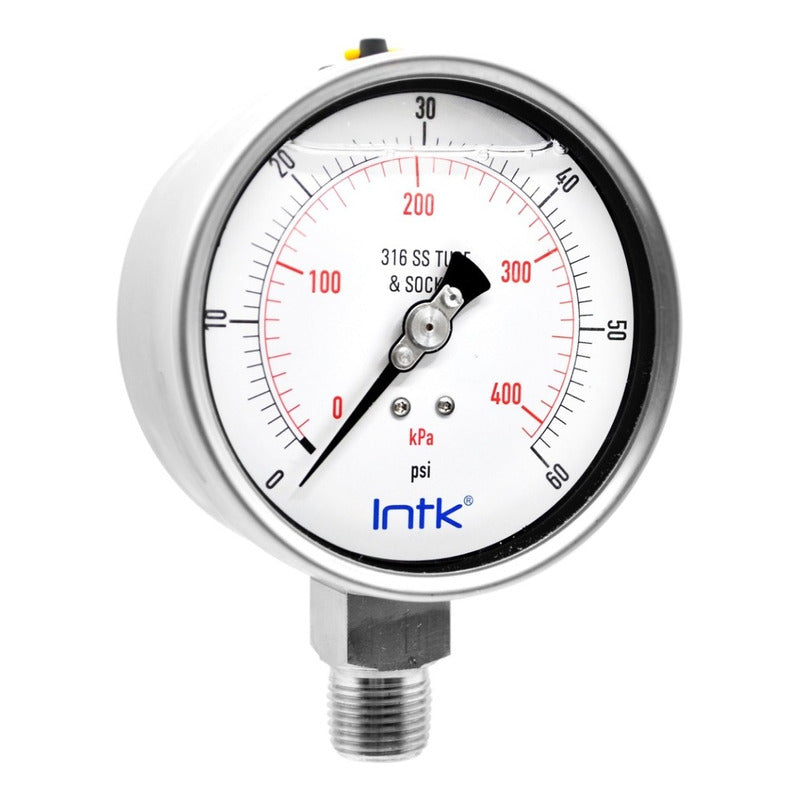 Pressure Gauge for Petrochemical and Water Handling, 4 PLG, 400 Kpa