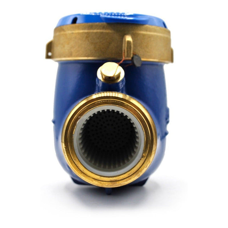 Medidor De Agua Cuerpo De Latón 1-1/2 C/conexiones De Latón