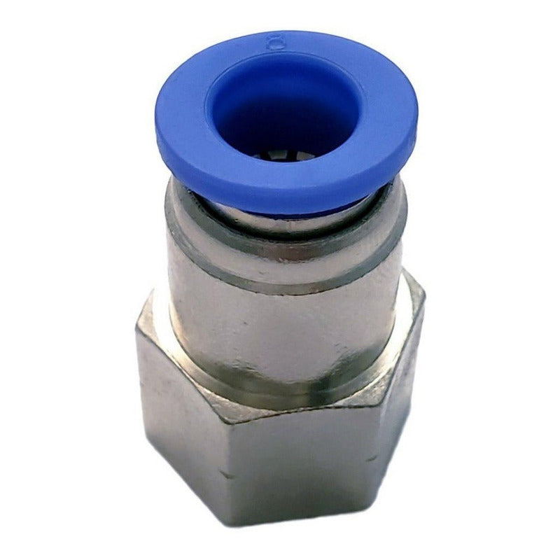 10 Pcs Straight Female Pneumatic Connector/Fitting 1/4 X 8 Mm