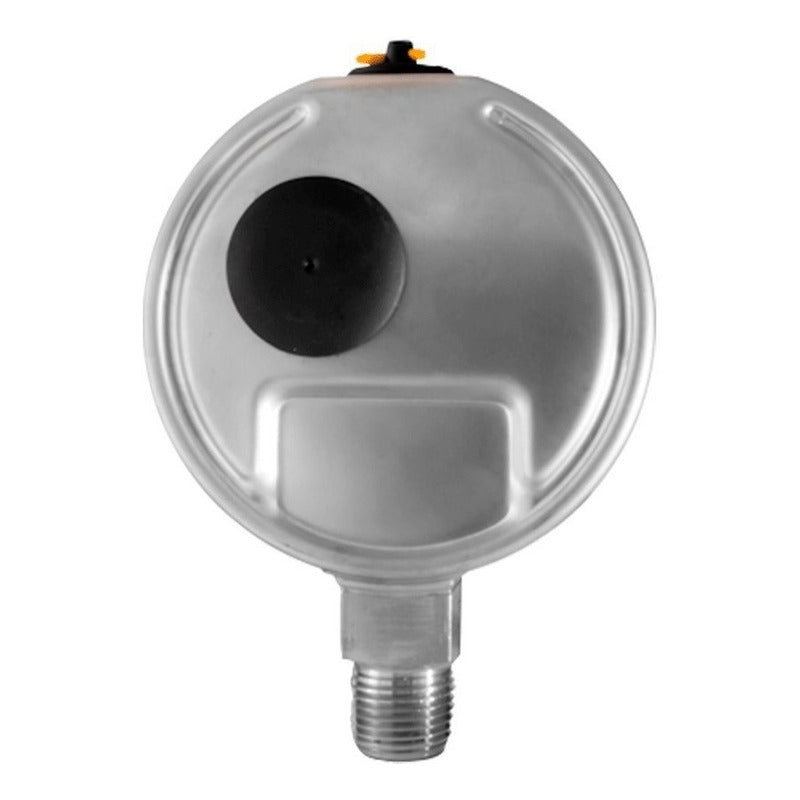 Manómetro 4", acero inoxidable, 1/2" NPT, inferior, 60 psi-kg/cm2