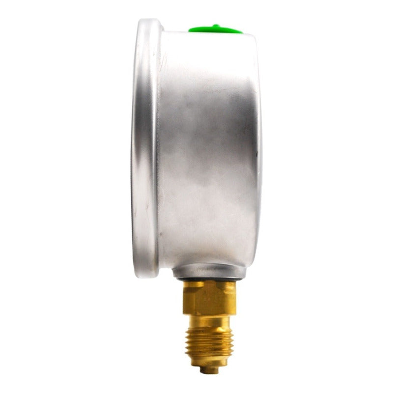 Manómetro 2.5", lleno de líquido premium, 1/4" BSPP, inferior, 100 bar-psi