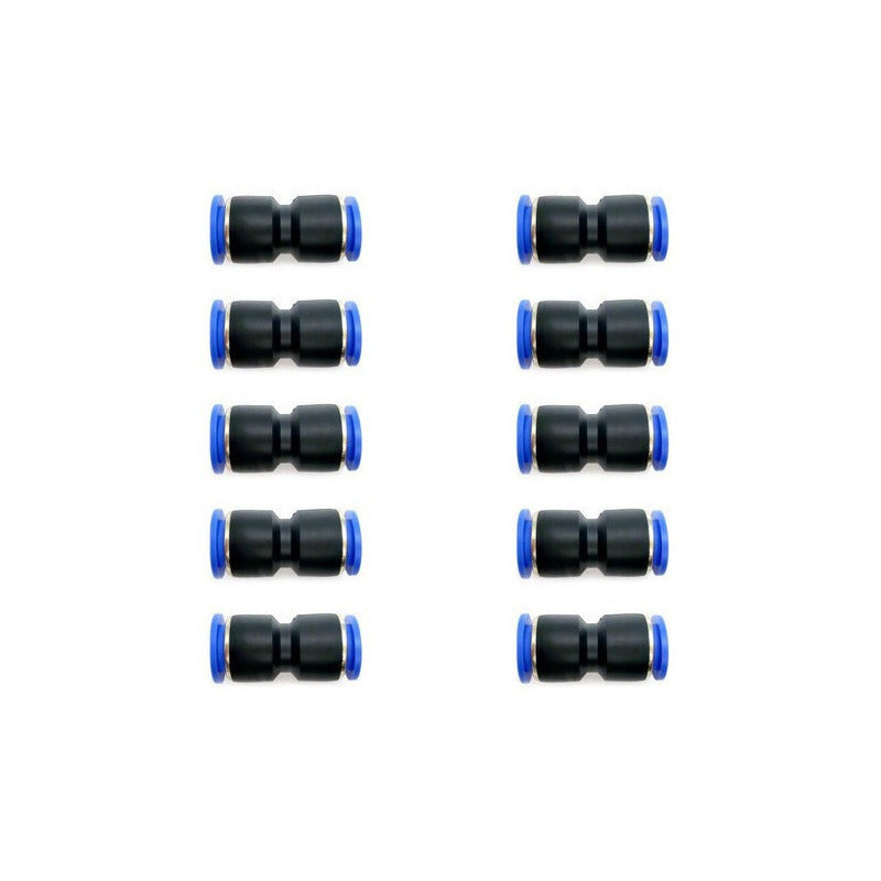 10 Pcs Straight Pneumatic Union Fitting 1/2