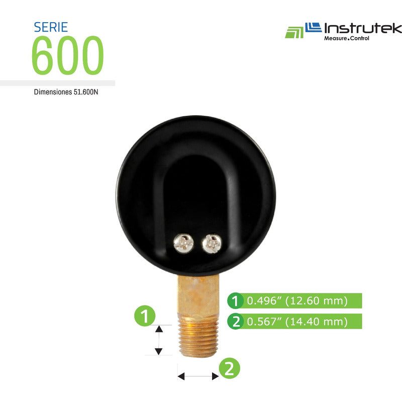 Acetylene Oxycut Pressure Gauge 30 Psi and 2 Kg/cm2