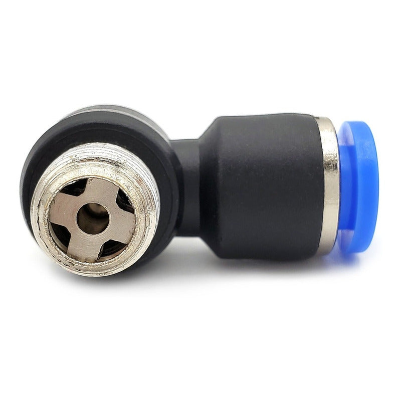 Connector / Pneumatic Flow Regulator Elbow 1/8 Npt X 1/4