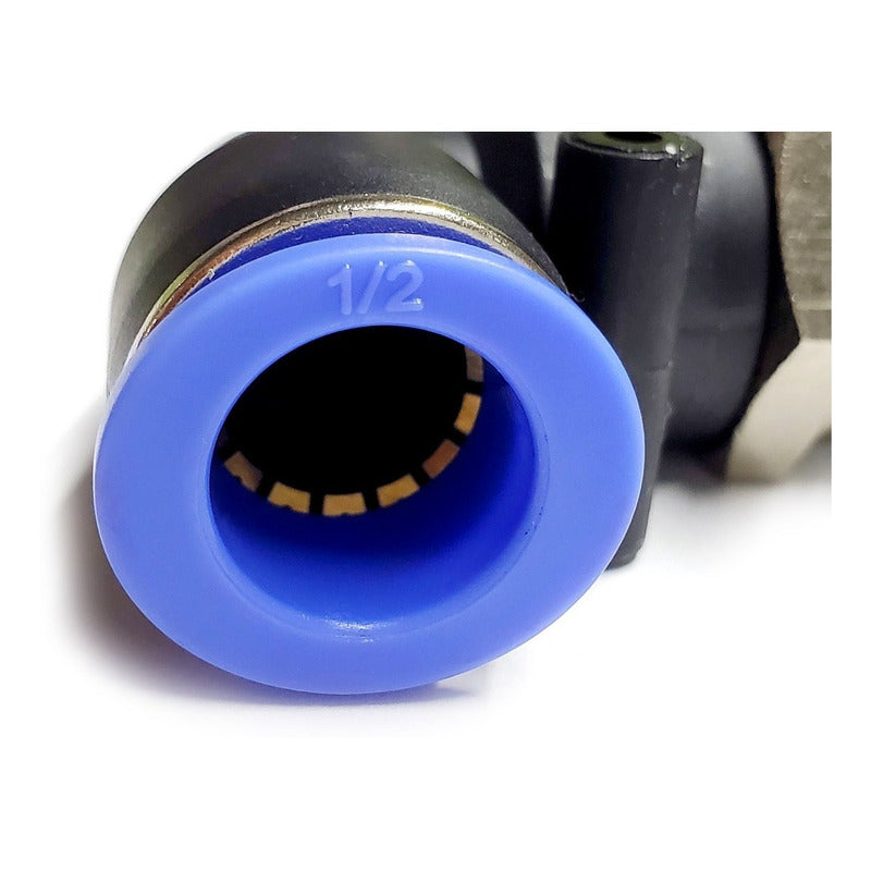 5 Pc of Pneumatic quick connector/fitting Elbow 1/2 Npt X 1/2