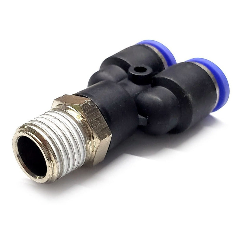 5 Pc Of Quick Connector / Pneumatic Fitting Yee 1/4 Npt X 8mm