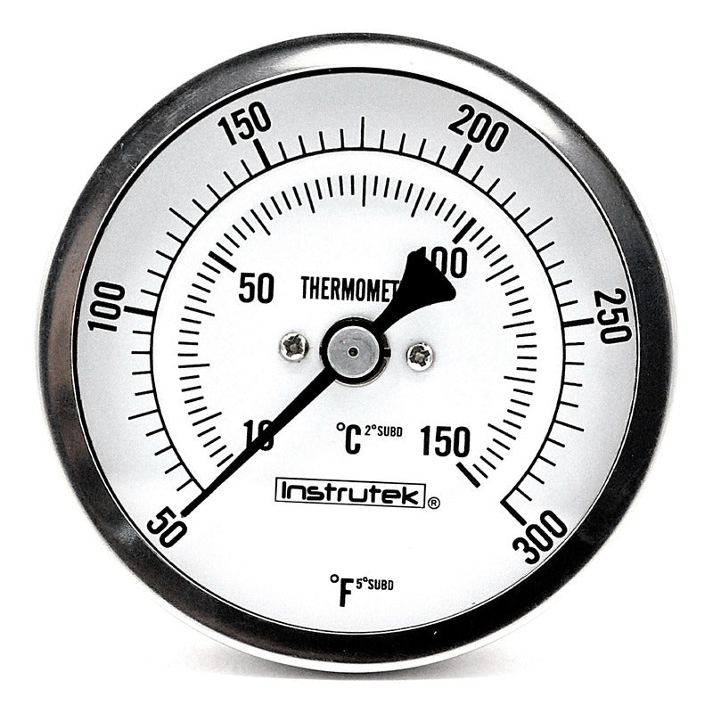 Oven Thermometer 3 IN 10 TO 150°C, 6 IN Stem, 1/2 Thread