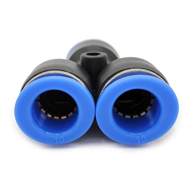10 Pc Yee Pneumatic Union Fitting 10mm