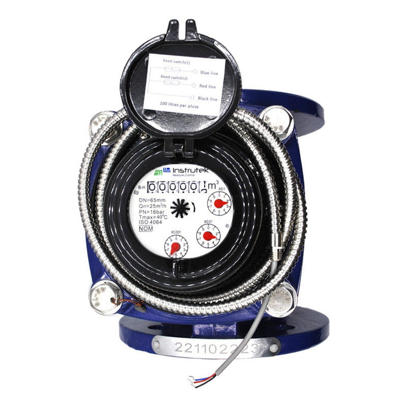 Medidor De Agua Bridado Tipo Turbina Woltman 2.5 PLG (60 Mm)