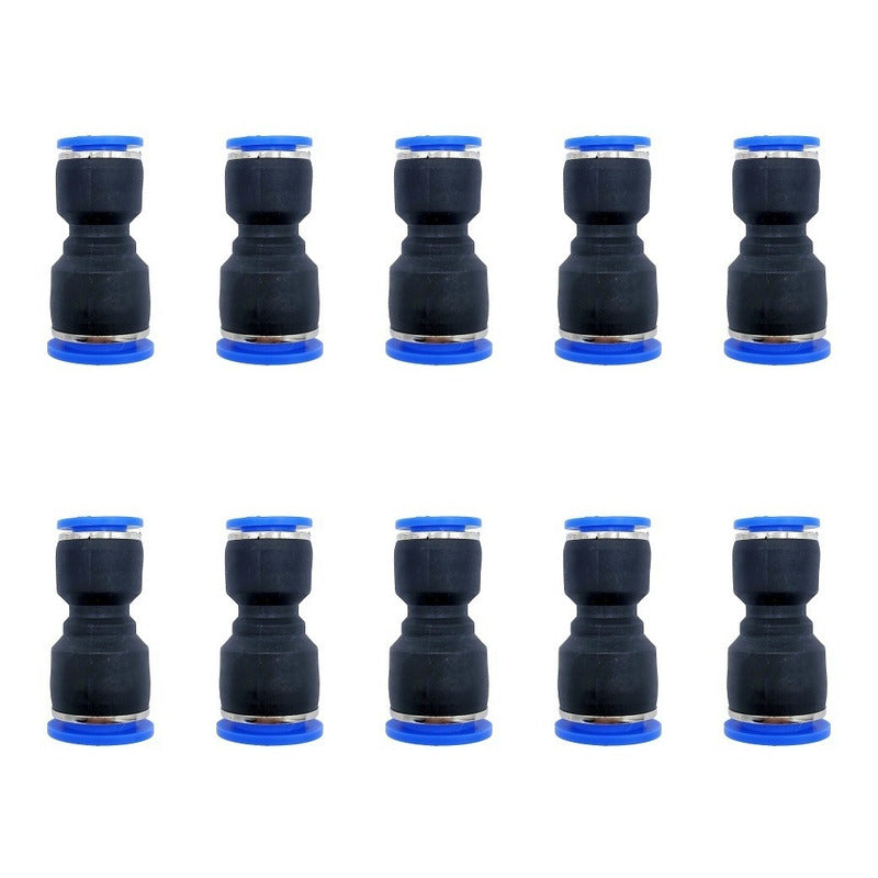 10 Pc Straight Pneumatic Reduction 1/2 to 3/8