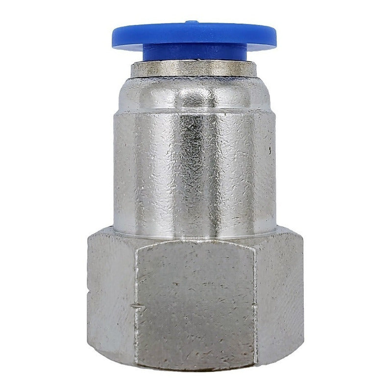 10 Pz De Conector/racor Neumático Recto Hembra 1/8 X 8mm