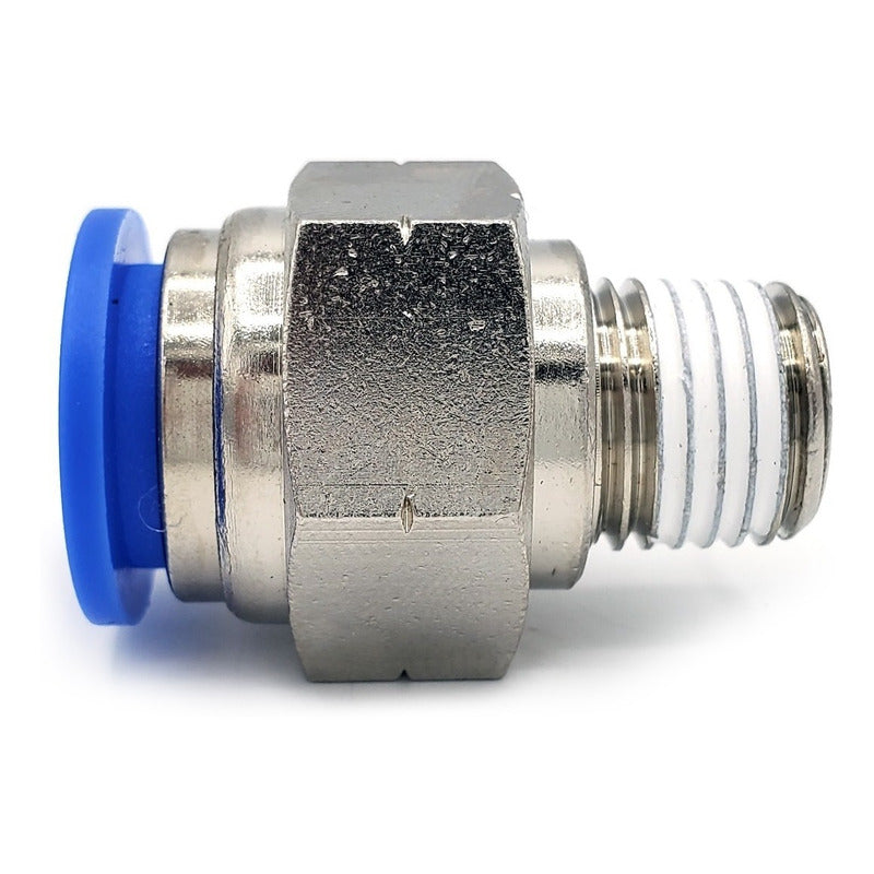 5 Pz De Conector/racor Rápido Neumático Recto 1/4 Npt X 1/2