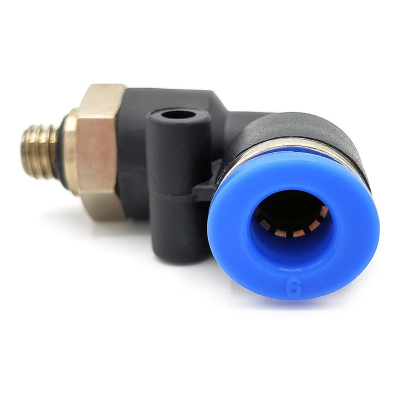 10 Pc Quick Pneumatic Connector/fitting Elbow M6 X 6mm