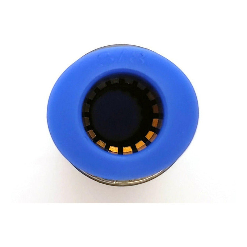 10 Pcs Straight Pneumatic Union Fitting 3/8