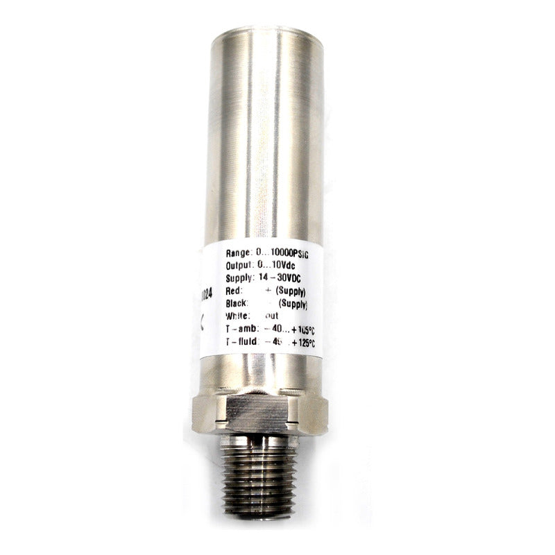 Pressure Transducer 10000 Psi 0 to 10 Vdc 1/4 Npt Thread