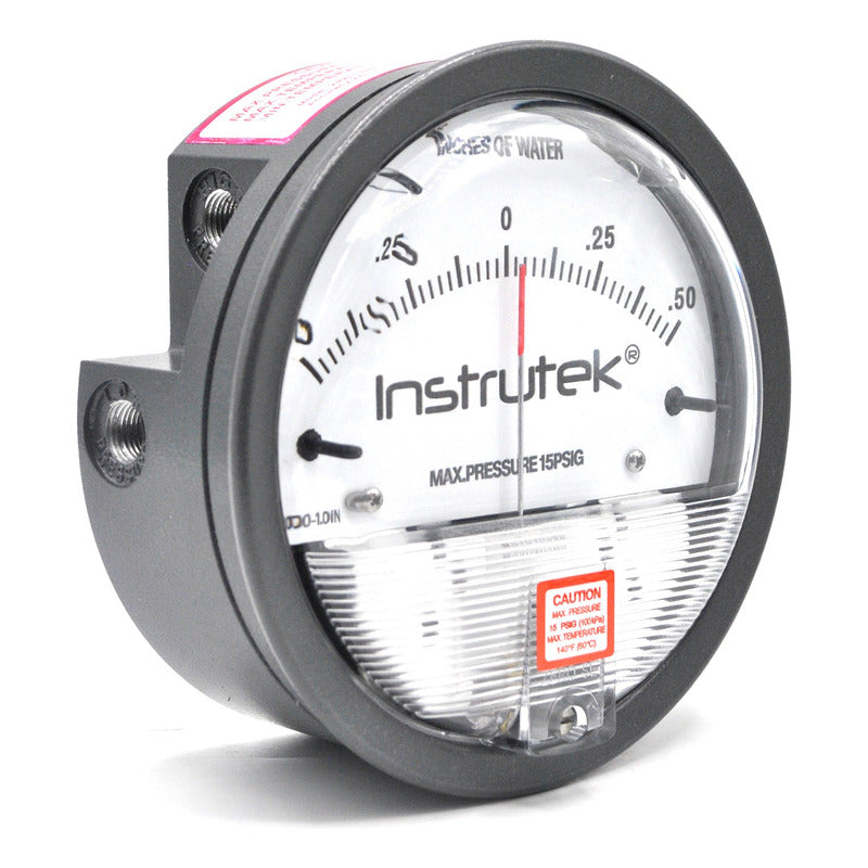 Differential Pressure Gauge -.50 to .50 Inh2o