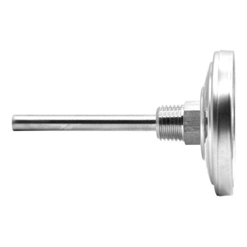 Termómetro 2 pulgadas, posterior, vástago 2.5", rango 0 a 300 C, para horno