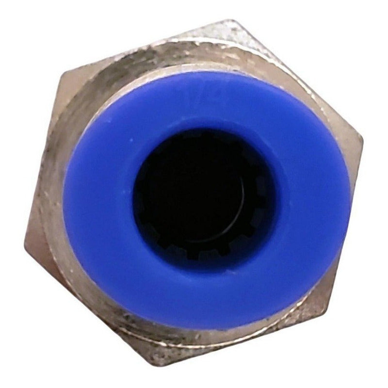 10 Pz De Conector/racor Neumático Recto Hembra 1/4 X 1/4