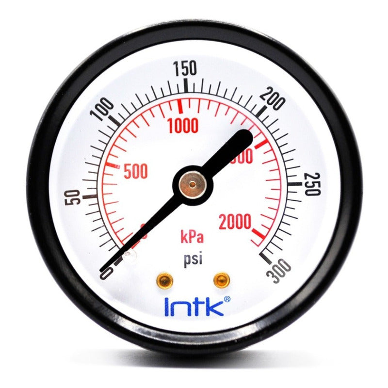 Manómetro 2", estándar, 1/4" NPT, posterior, 300 psi-kpa