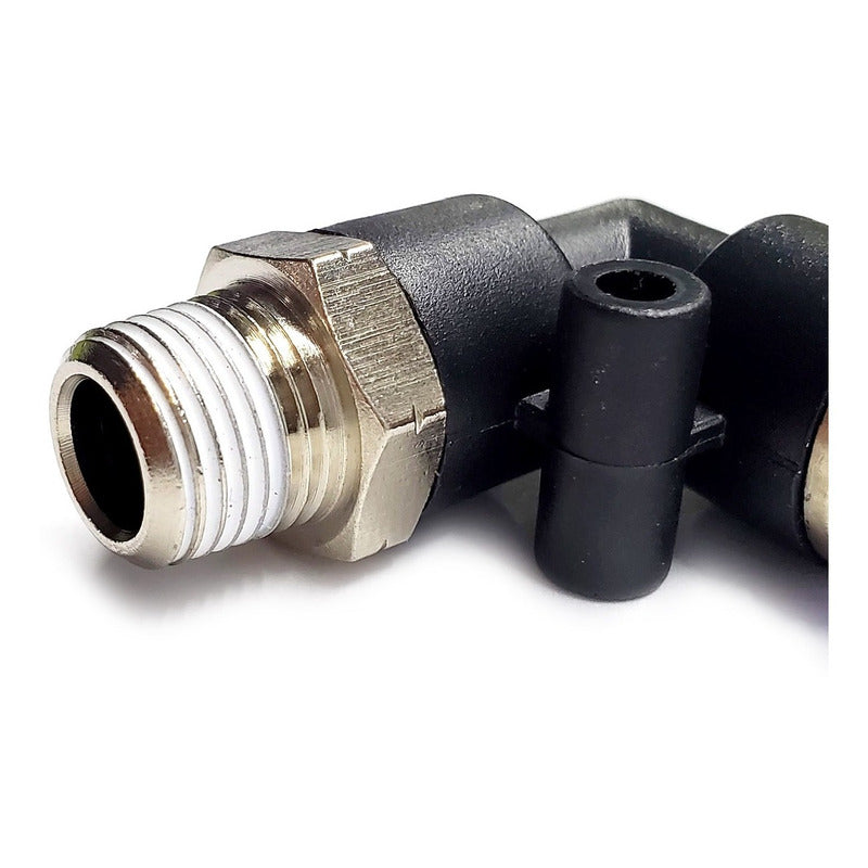 10 Pc Quick Connector / Pneumatic Elbow Fitting 1/8 Npt X 6mm