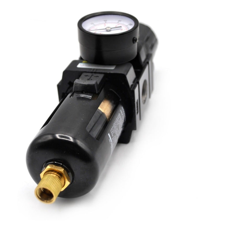 Filtro - Regulador De Aire 3/8 P/ Compresor Con Manómetro