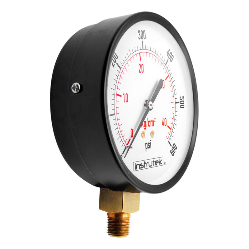Compressor Gauge 4 PLG Dial, 600 Psi (Air, Gas)