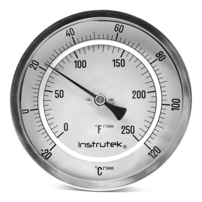 Refrigeration Thermometer 5¨ - 20 A 120° Stem 9 Thread 1/2