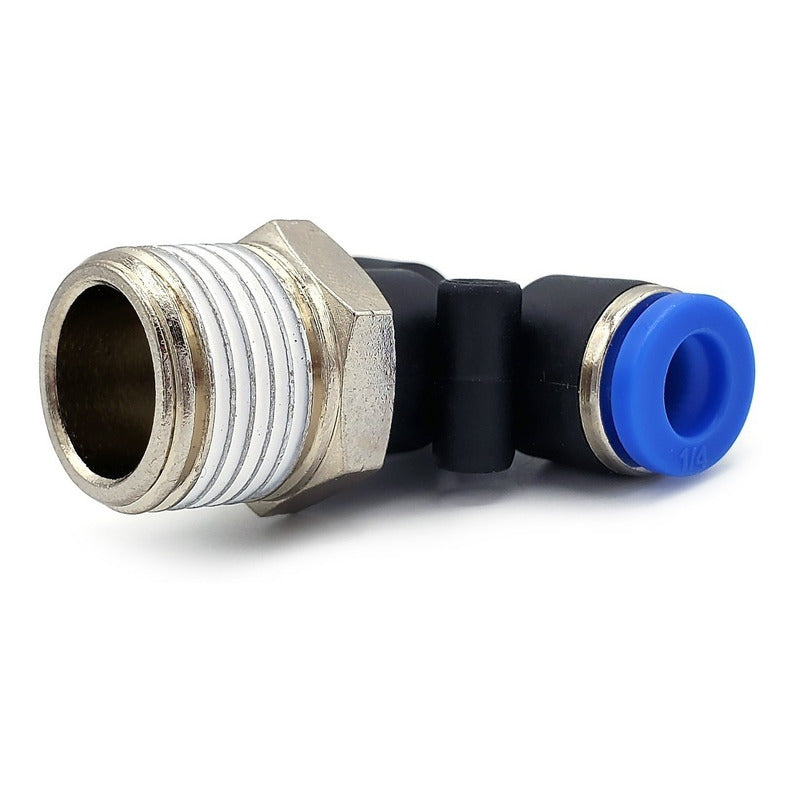 5pz Racor Neumático En Tee 3/8 Npt X 1/4