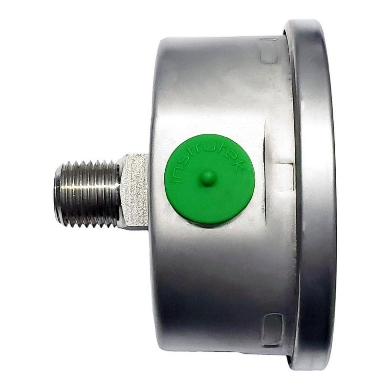 Pressure Gauge with Post. All Stainless Steel High Pressure 2.5 Inch, 10000 Psi