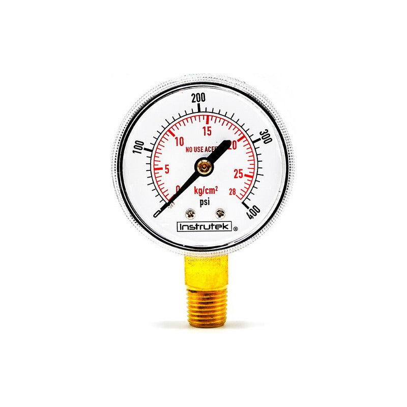 Acetylene Oxycut Pressure Gauge 400 Psi and 28 Kg/cm2
