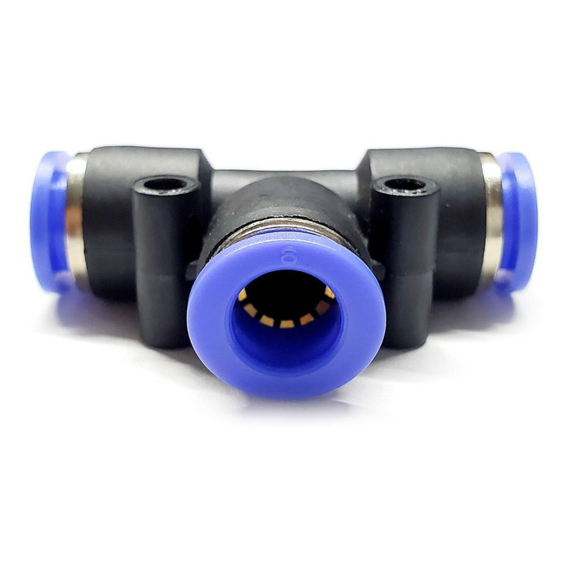 5 Pz Racor Unión Neumático En Tee 8mm