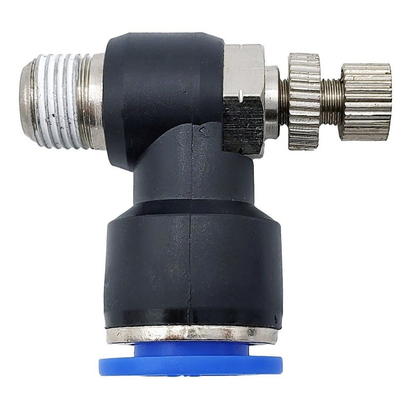 Connector / Pneumatic Flow Regulator Elbow 1/8 Npt X 3/8
