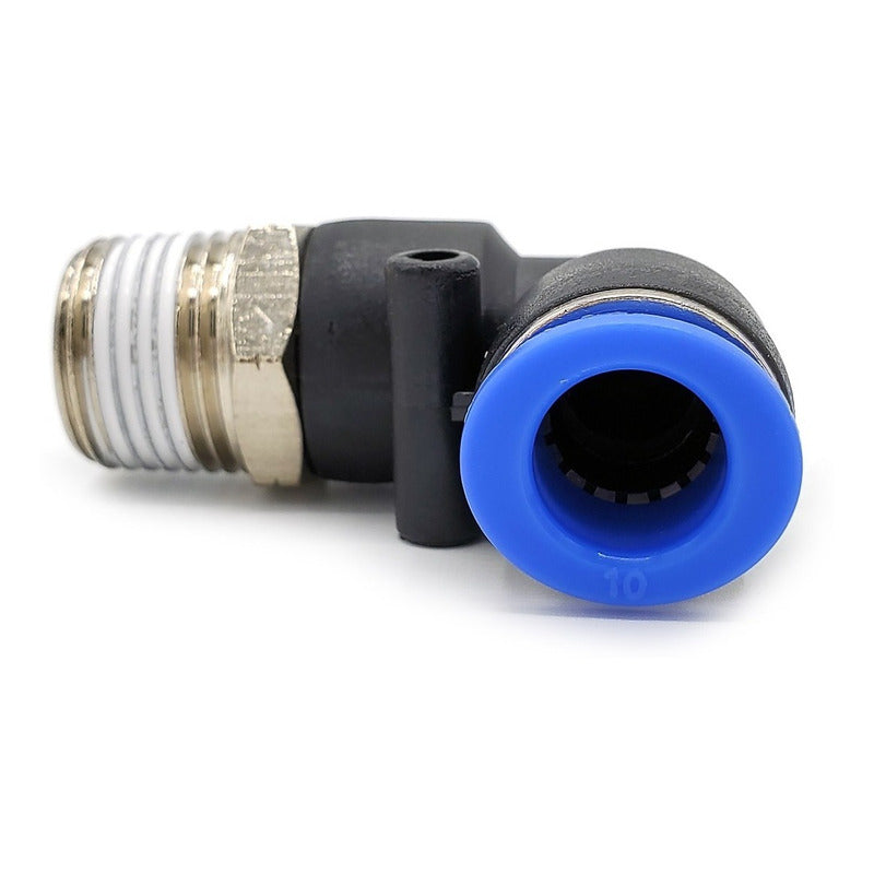 5 Pc Quick Pneumatic Connector/fitting Elbow 3/8 Npt X 10mm