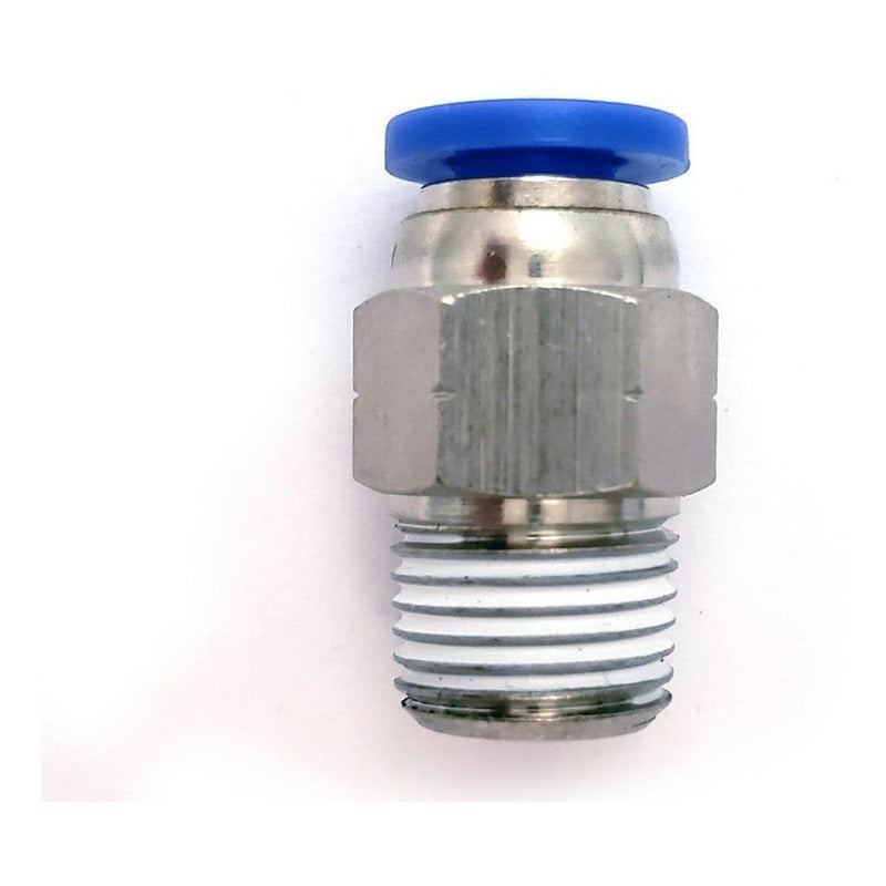 10 Pz De Conector/racor Rápido Neumático Recto 1/8 Npt X 4mm