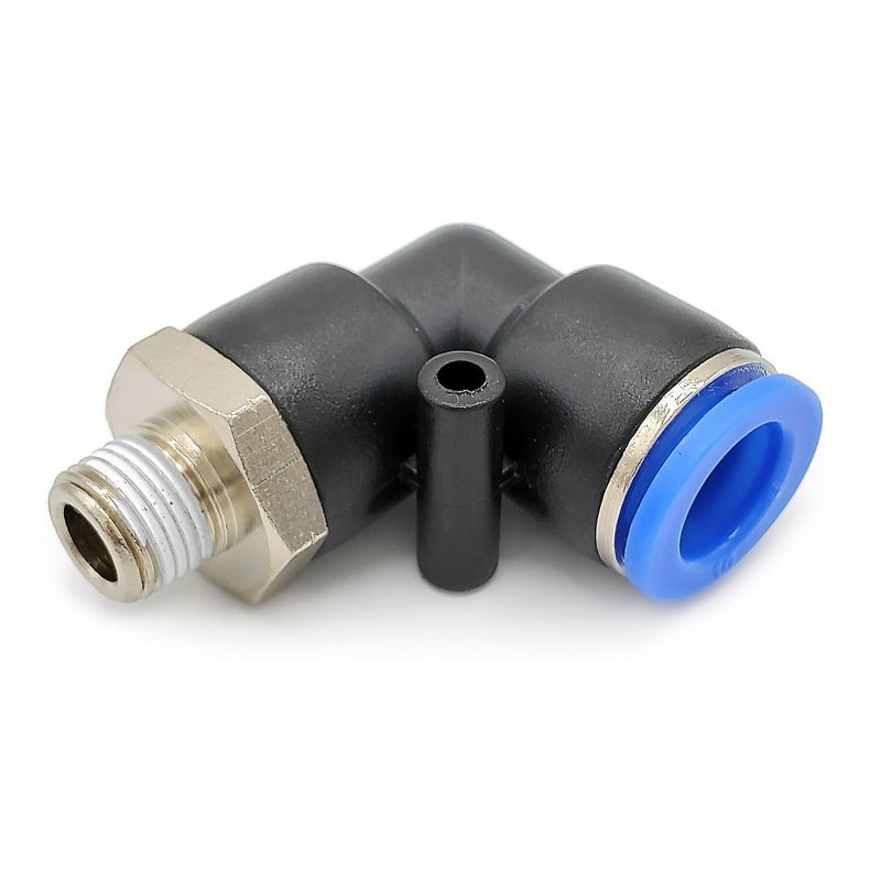 5 Pz De Conector/racor Rápido Neumático Codo 1/8 Npt X 10mm